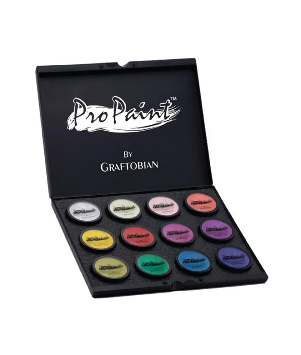Graftobian ProPaint Box 4 palette maquillage nacré 12 couleurs