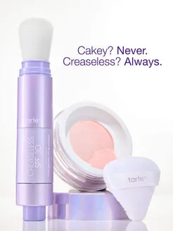 Tarte Creaseless Setting poudre fixatrice illuminatrice