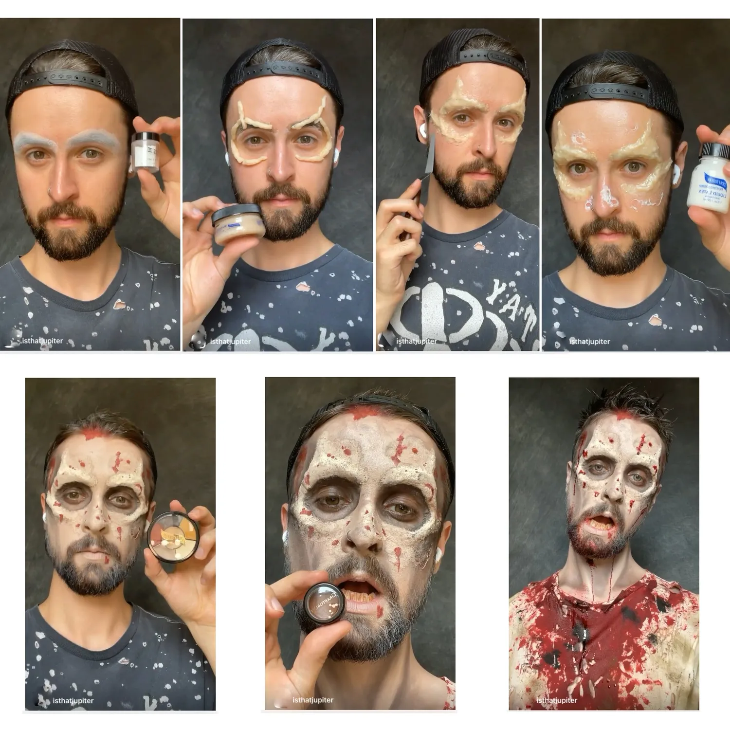 Graftobian Deluxe Zombie kit maquillage Halloween complet
