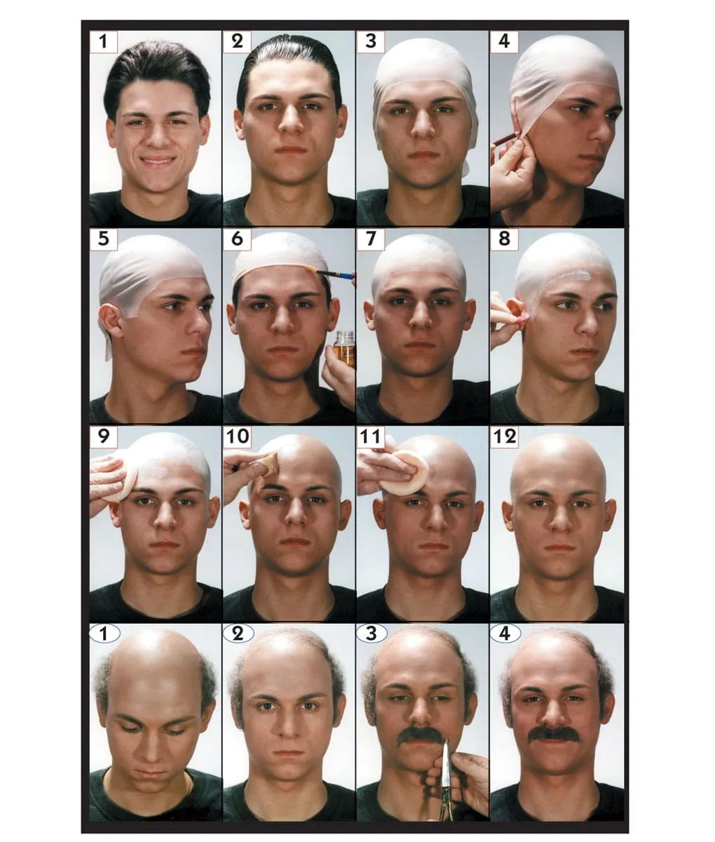 Graftobian Complete Bald Cap kit calvitie latex