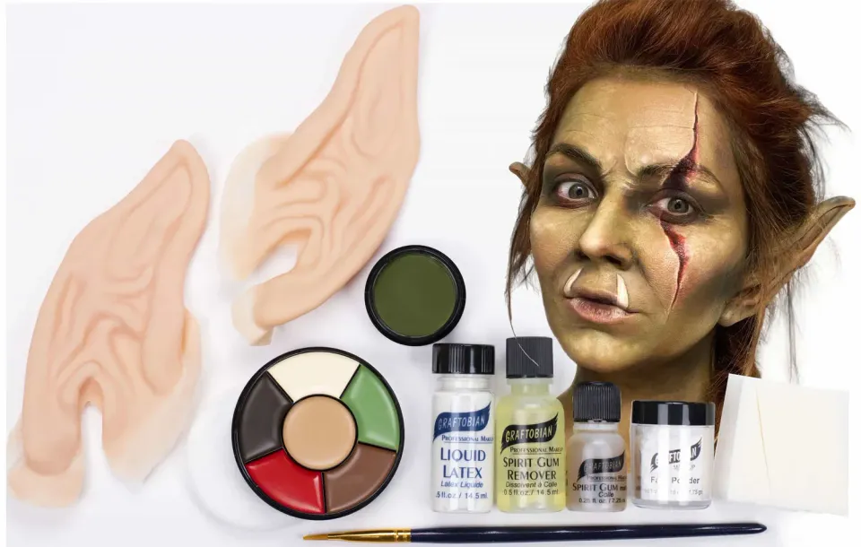Graftobian Orc Ear Kit maquillage orc vert oreilles