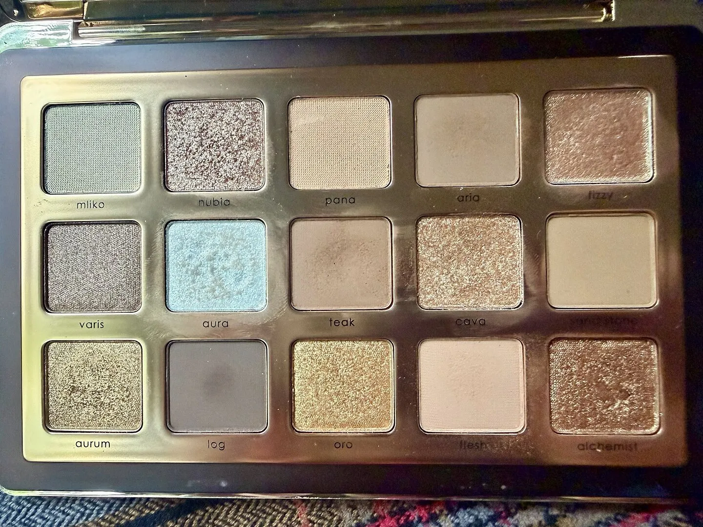 Natasha Denona Golden palette fards à paupières 15 fards dorés