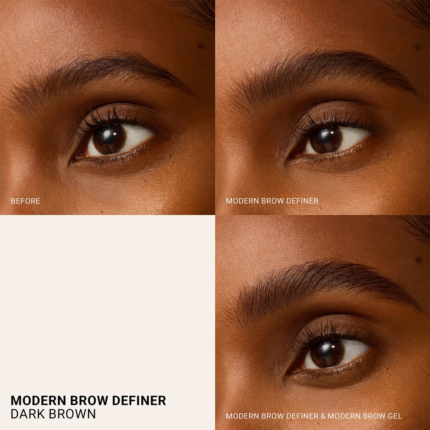 Vieve Modern Brow Definer crayon sourcils brun foncé mat 1mm