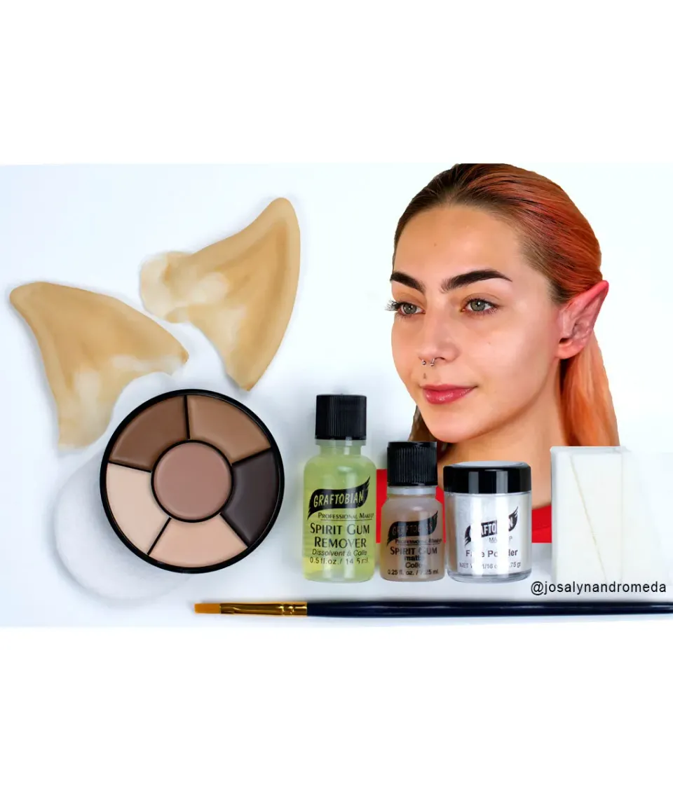Graftobian Elf Ear Kit complet maquillage oreilles latex