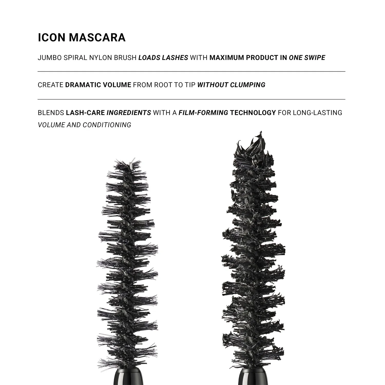 Vieve Icon mascara noir volume recourbé