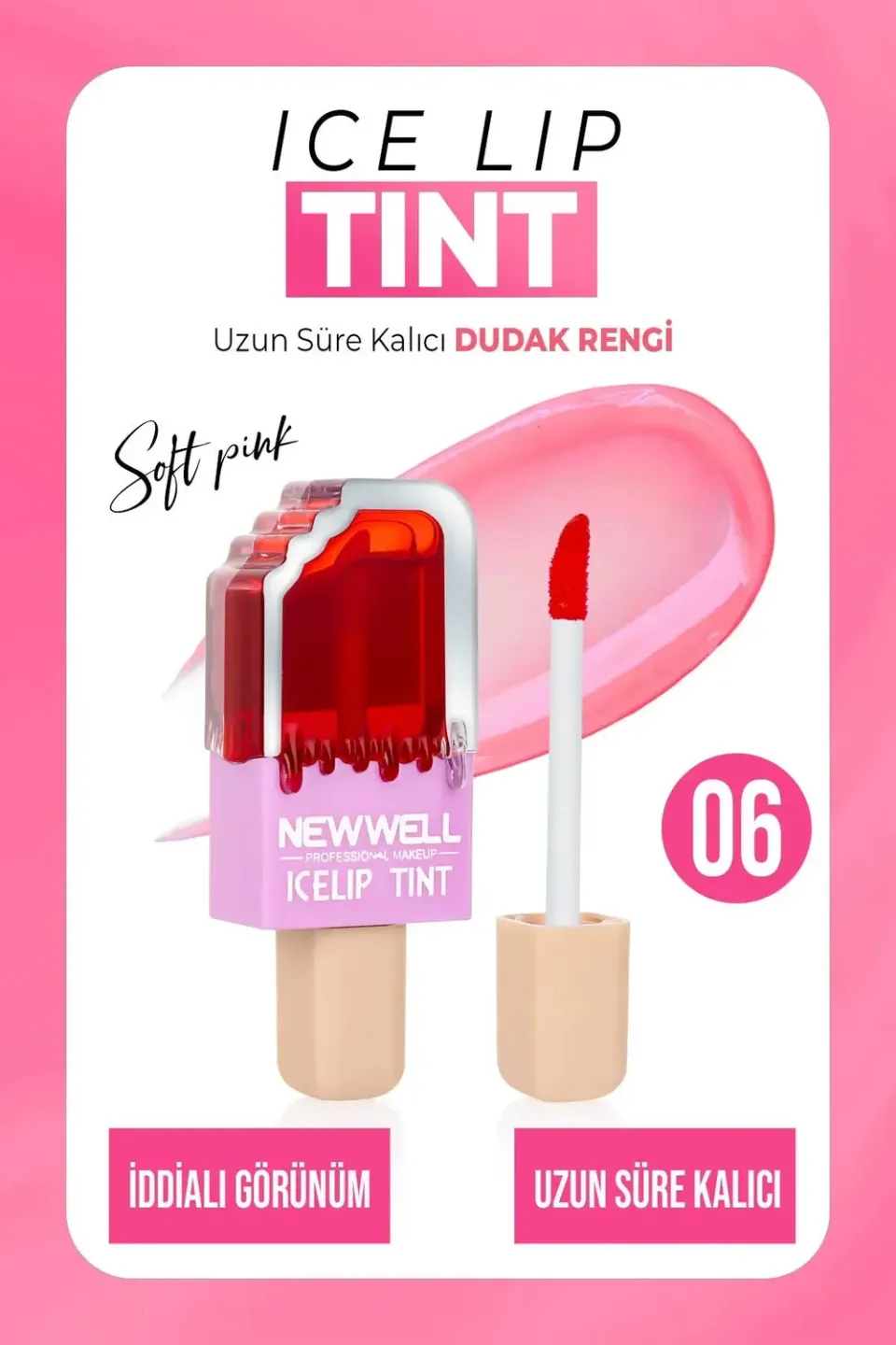 New Well Ice teinte lèvres soft pink 06 6 ml