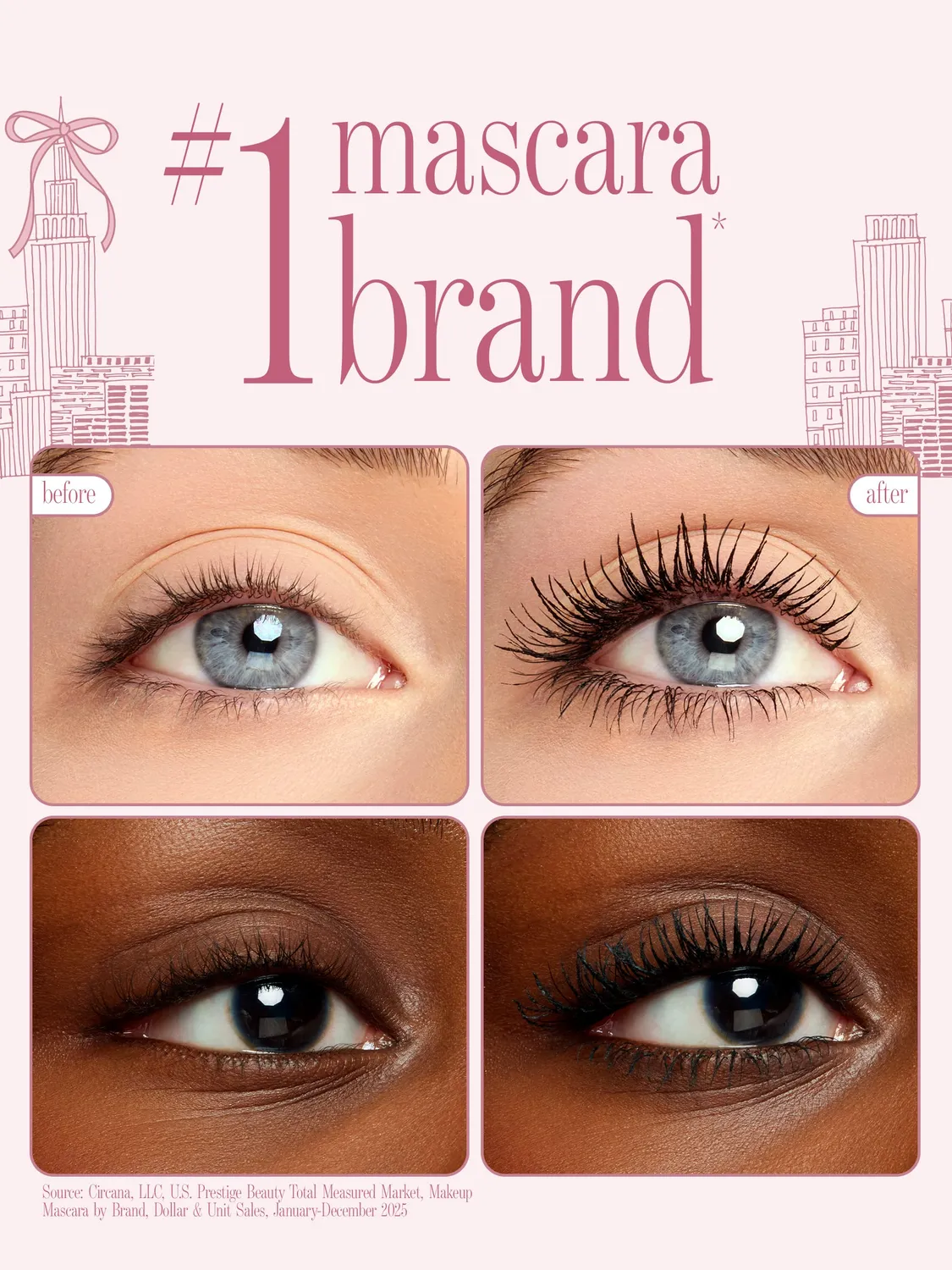 Tarte Lights Camera Lashes Platinum mascara sérum charme