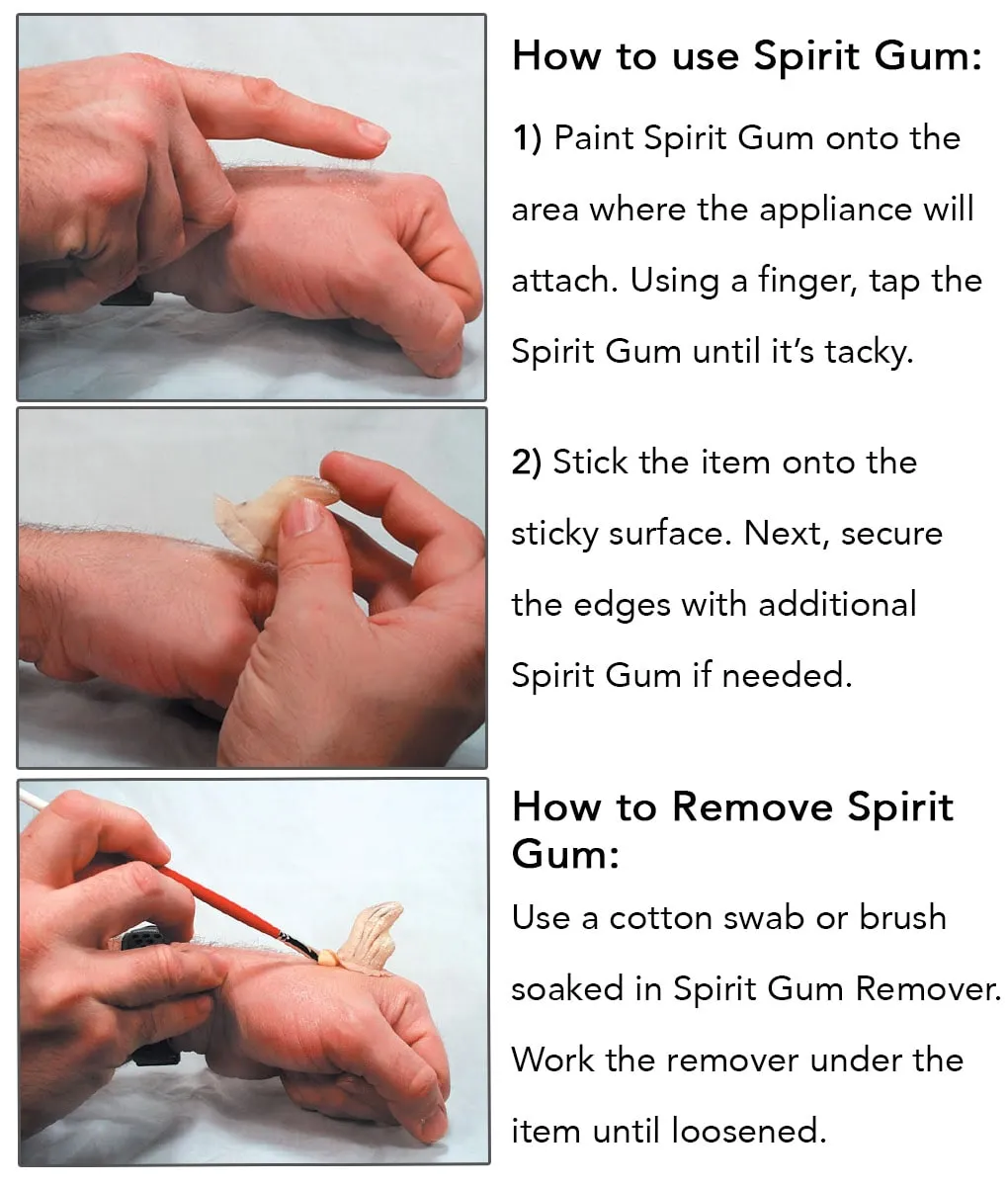 Graftobian Spirit Gum kit colle dissolvant prothèse