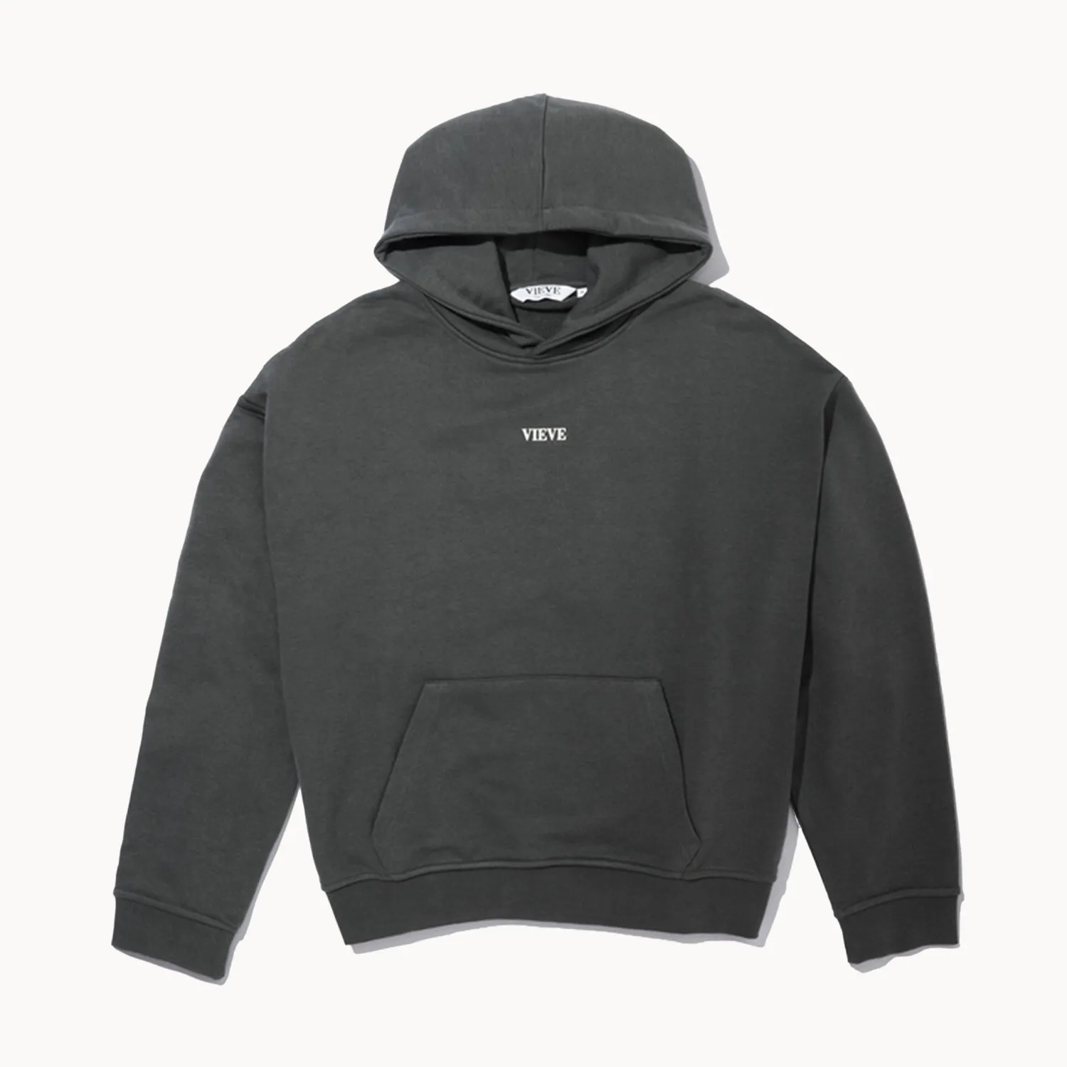 Vieve Gratitude Attitude hoodie sweat gris foncé