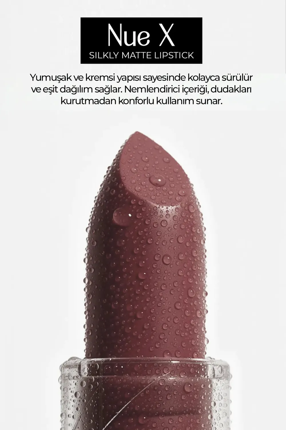 New Well Nue X Silkly rouge à lèvres mat 05 Plum Brown