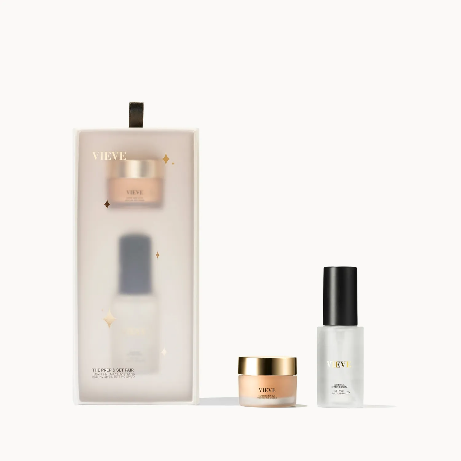 Vieve Prep & Set Pair coffret maquillage voyage glow
