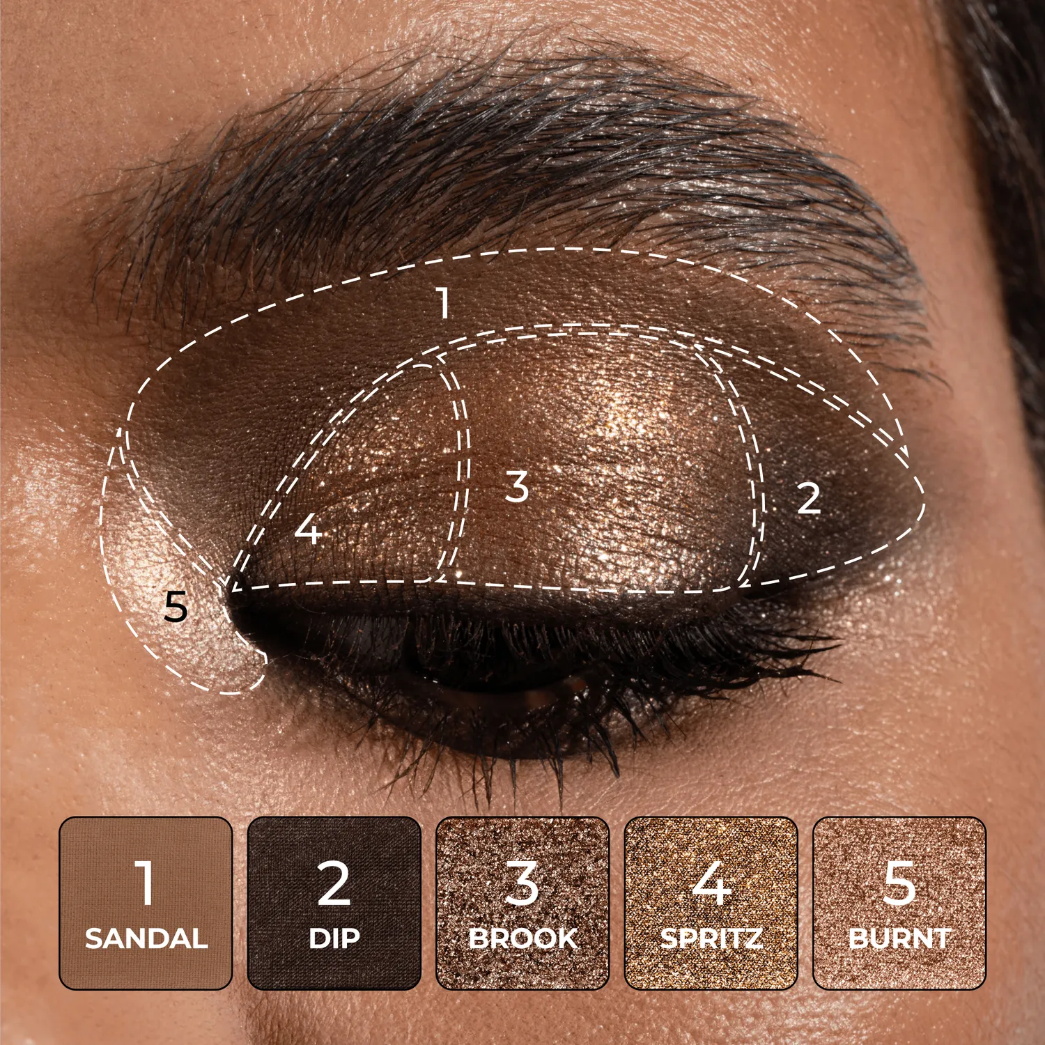 Natasha Denona Tan palette 15 fards neutres dorés