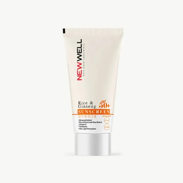 Newwell Rice Ginseng SPF50+ crème solaire visage 50 ml