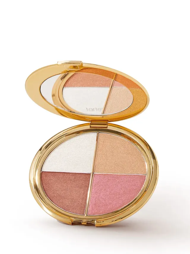 Tarte Glow Wardrobe palette yeux et joues 4 teintes éclat doré