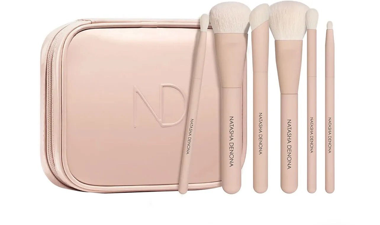Natasha Denona HY-GLAM kit pinceaux teint et yeux fibres vegan