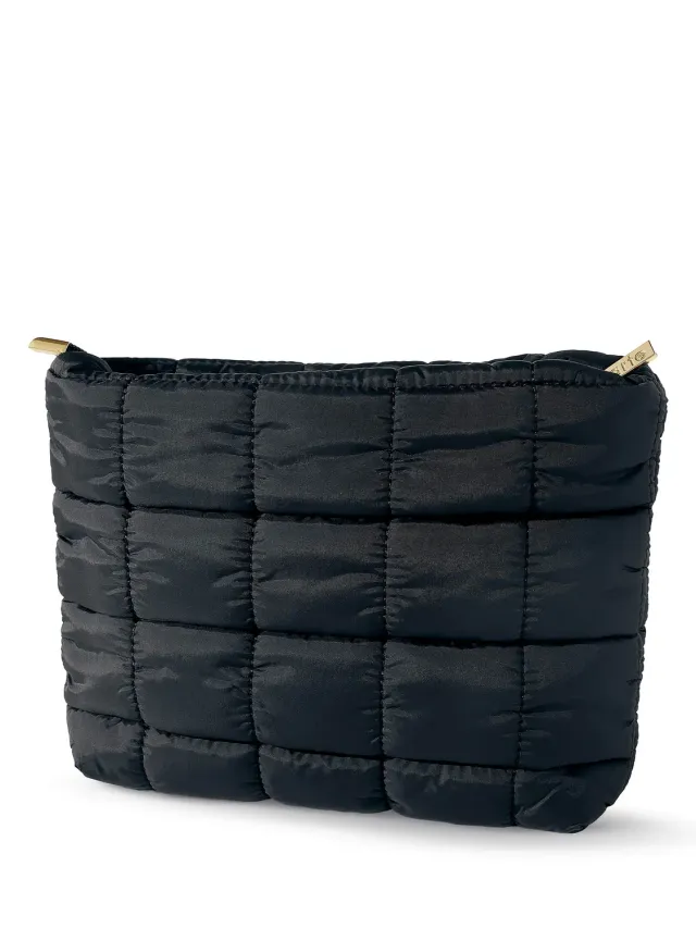 Tarte Puffy trousse maquillage noire matelassée
