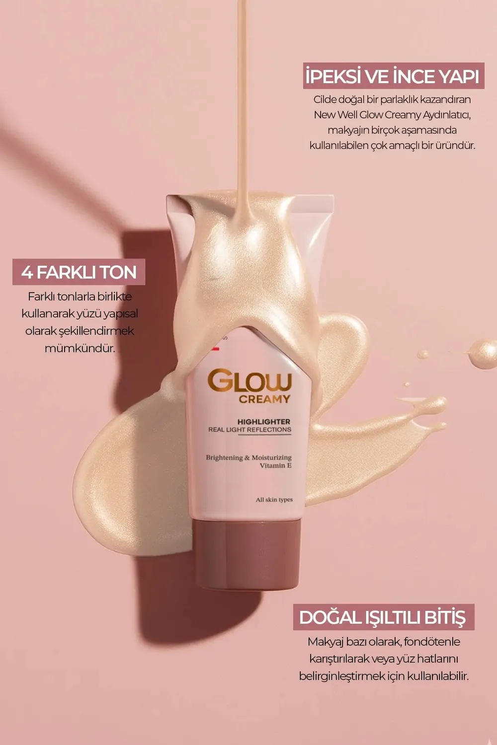 Newwell Glow Creamy highlighter crème Pearl 01 30 ml