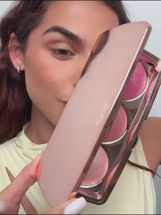 Tarte Vacay Flush palette blush trio effet soleil vegan
