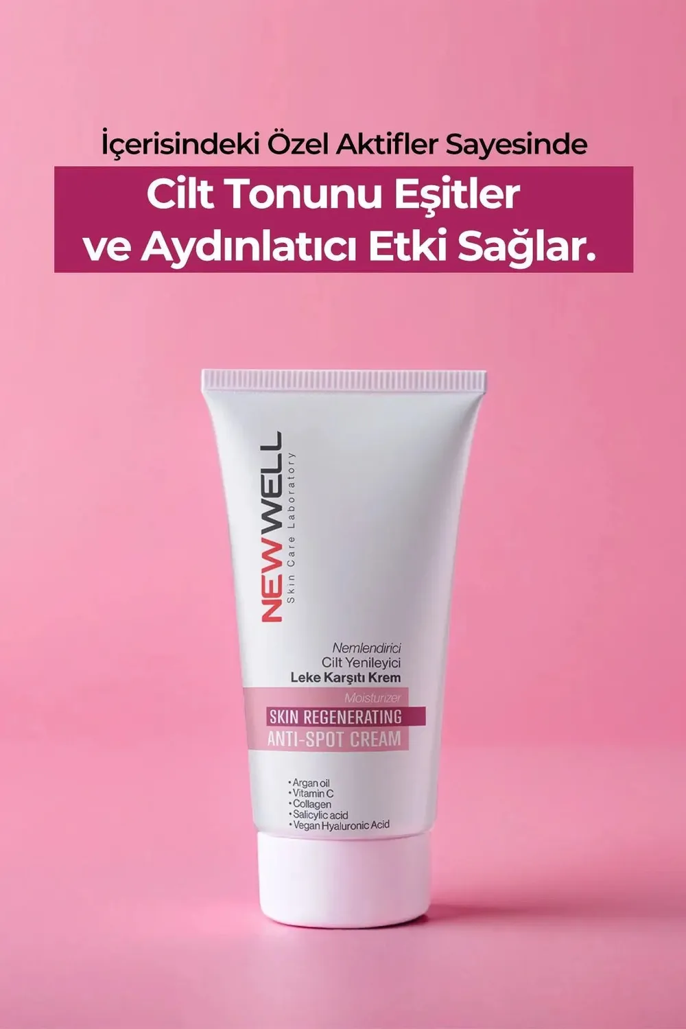 New Well Crème Visage Anti-Taches Éclat 50 ml Hydratante