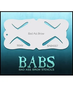 Graftobian Bad Ass Brow Stencils pochoirs sourcils Angelina