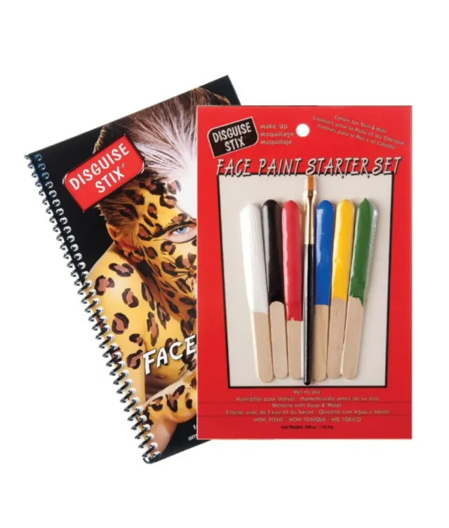Graftobian Disguise Stix kit maquillage enfant visage + livre 6 couleurs