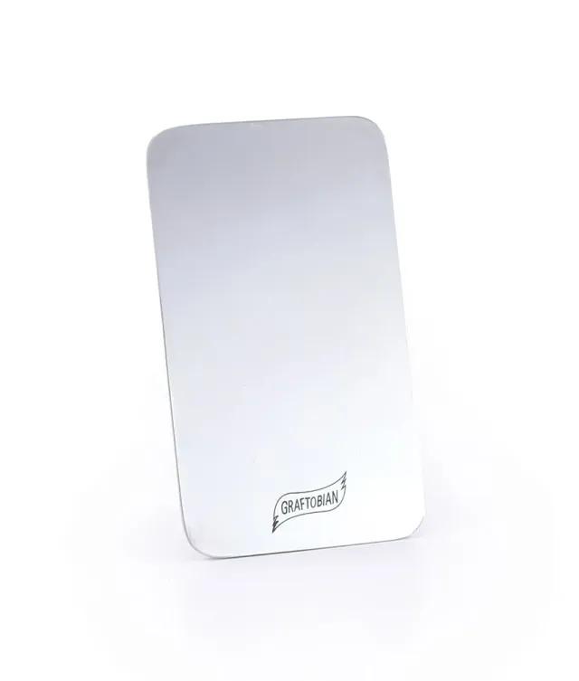 Graftobian Stainless Steel Mixing Palette mélangeur 7,6 x 12,7 cm inox
