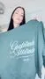 Vieve Gratitude Attitude hoodie sweat gris clair