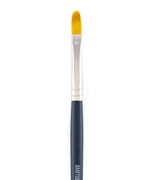 Graftobian #6 Filbert Brush pinceau langue de chat détails