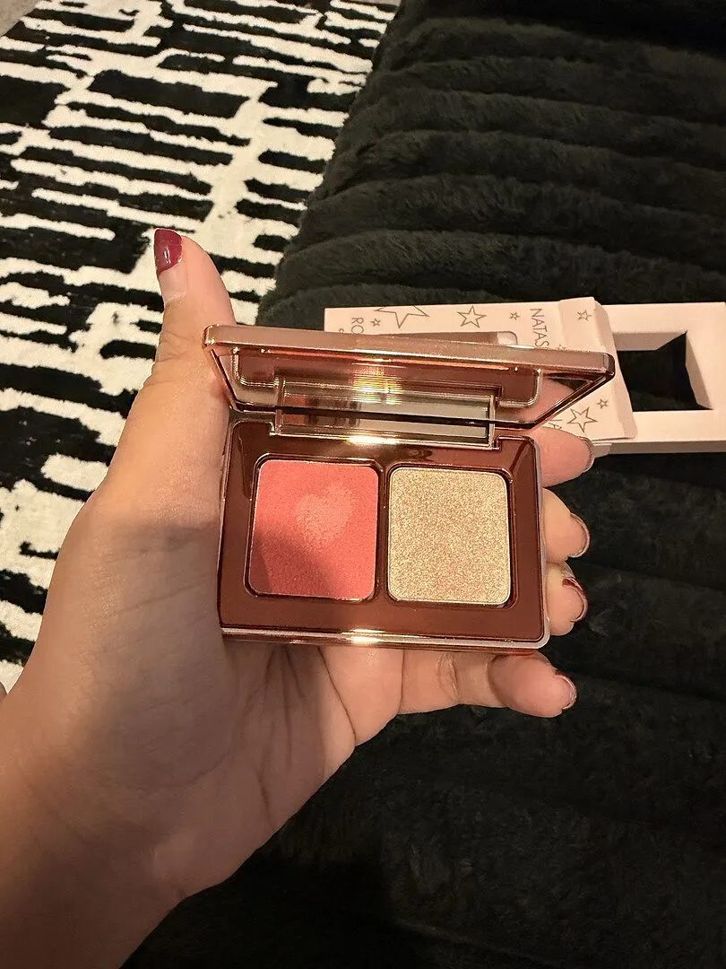 Natasha Denona Mini Rose Cheek Duo blush ornament édition fête