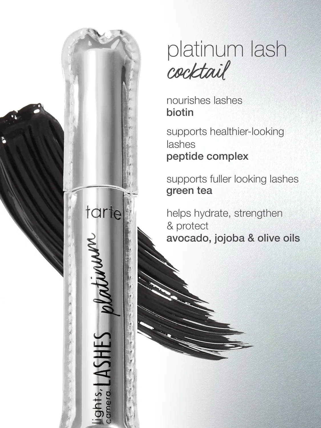 Tarte Lights Camera Lashes Platinum mascara noir