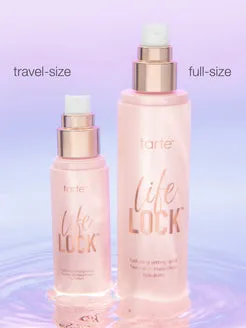 Tarte Life Lock spray fixateur hydratant voyage 16h