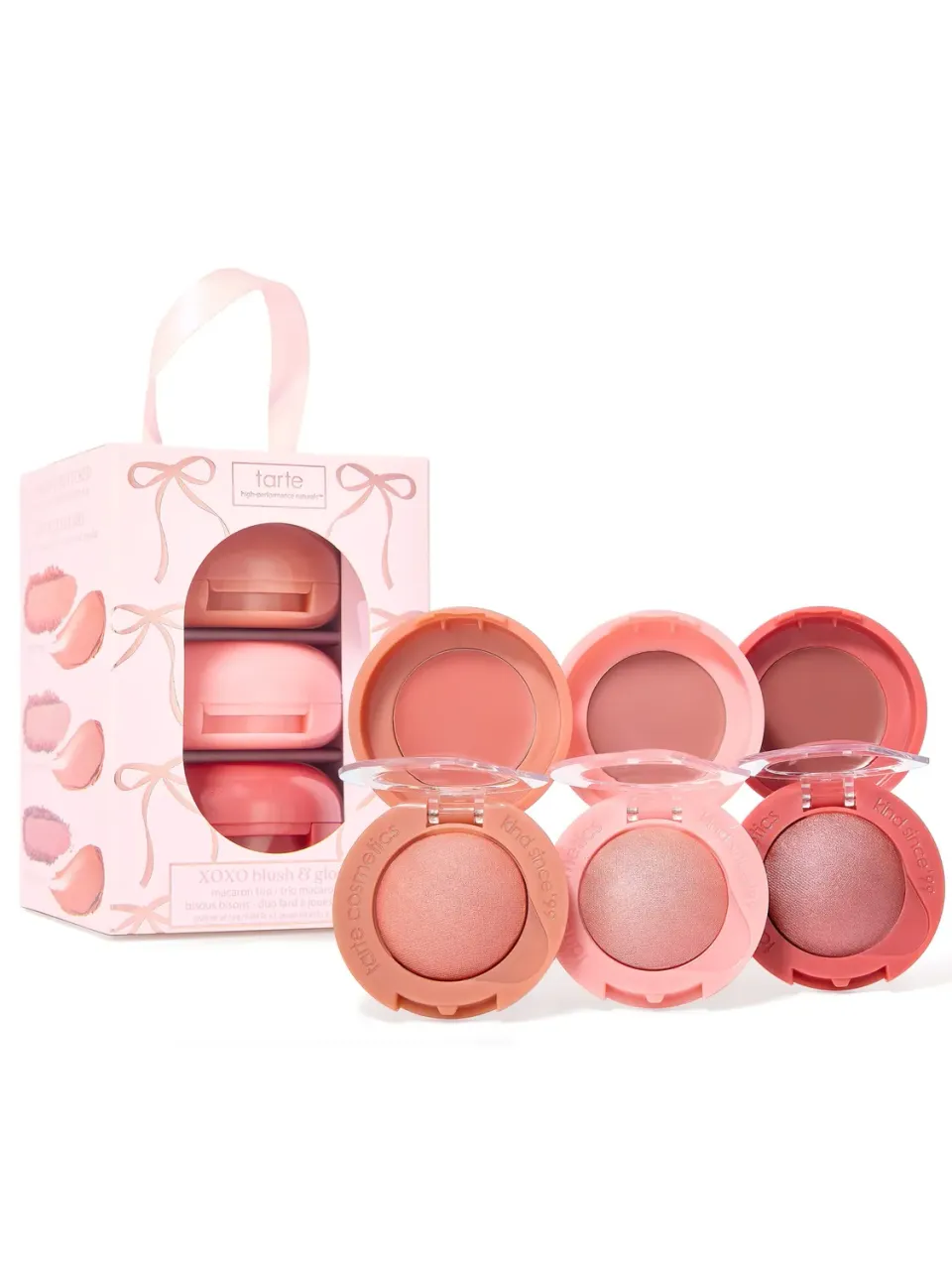 Tarte XOXO Blush & Glow trio macaron mini multi