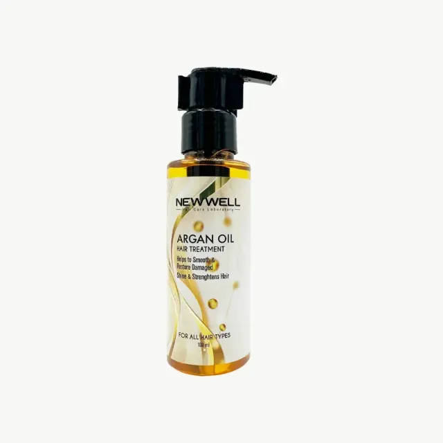 New Well Huile Capillaire Argan 100 ml réparatrice volume
