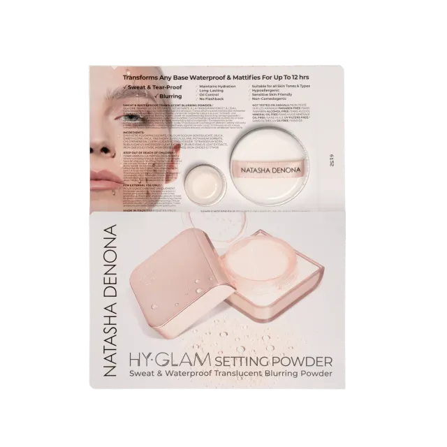 Natasha Denona HY-GLAM poudre fixatrice échantillon matifiant