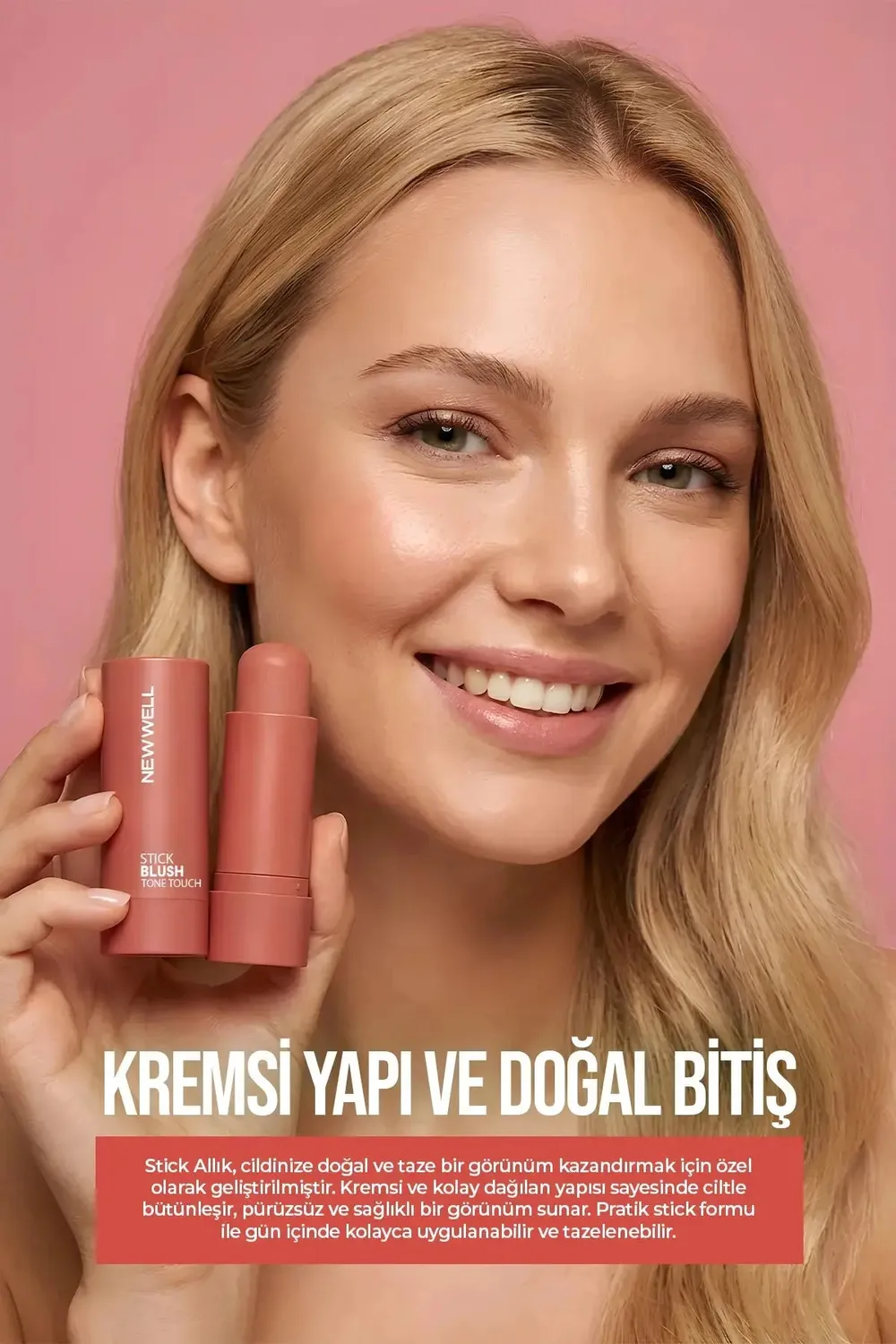 Newwell Tone Touch 01 Blush Stick Abricot Chaud