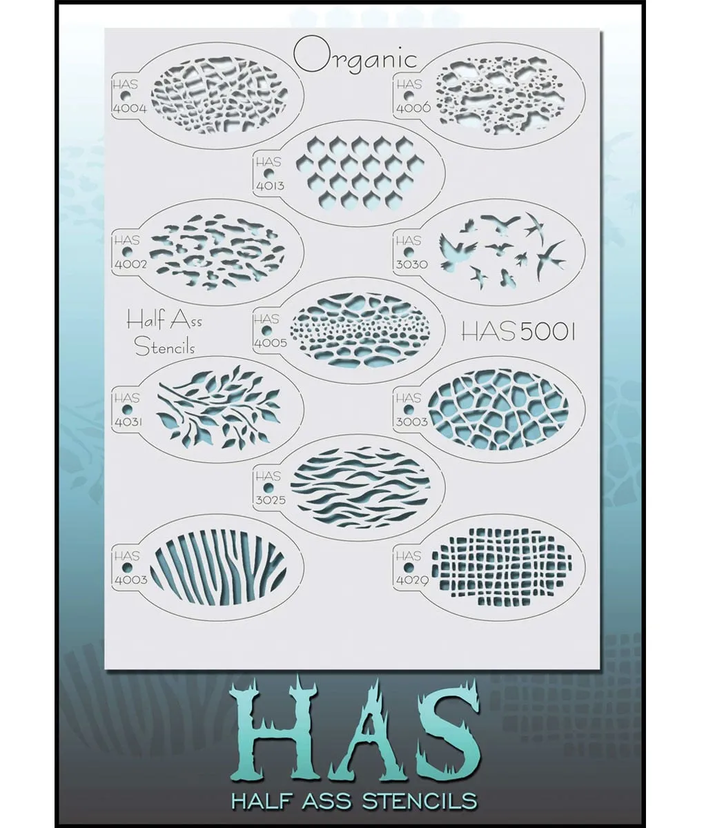 Graftobian Half Ass Pochoirs Maquillage 11 Motifs