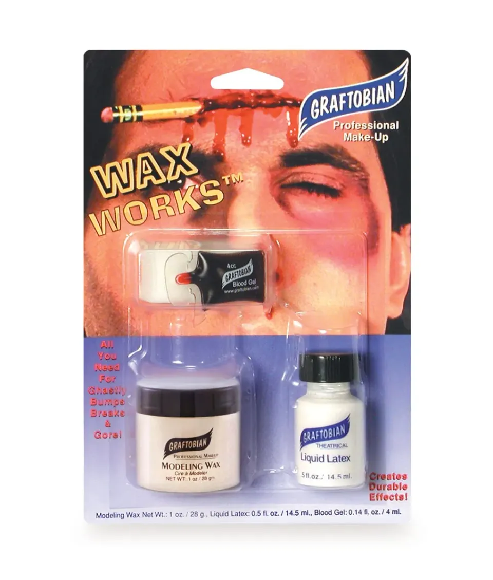 Graftobian Wax Works kit cire trauma teinte Light Flesh
