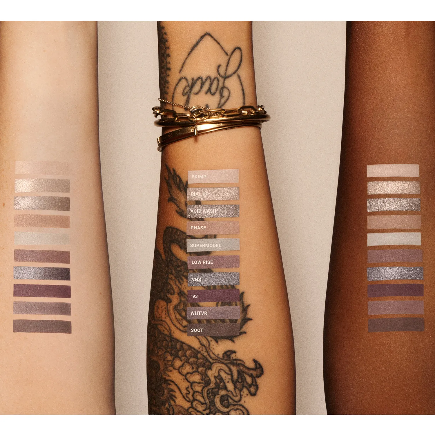 Vieve Ninetease palette fards à paupières 10 teintes froides 90s