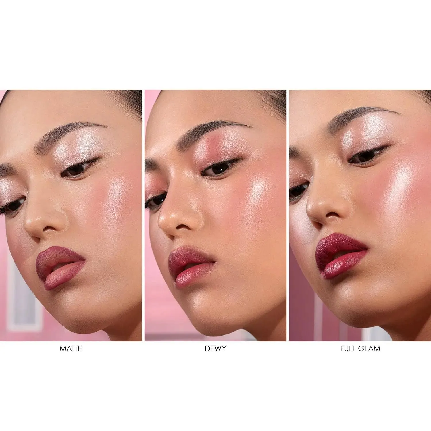 Natasha Denona Berry Pop trio blush highlighter cranberry lumineux