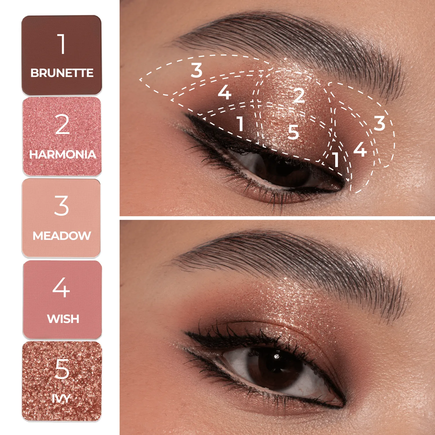 Natasha Denona Mini Bloom palette 5 fards corail