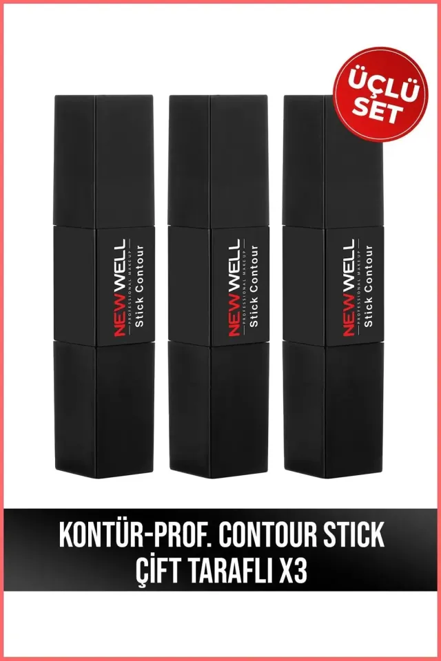 New Well Prof. Contour Stick contour double embout x3 longue tenue