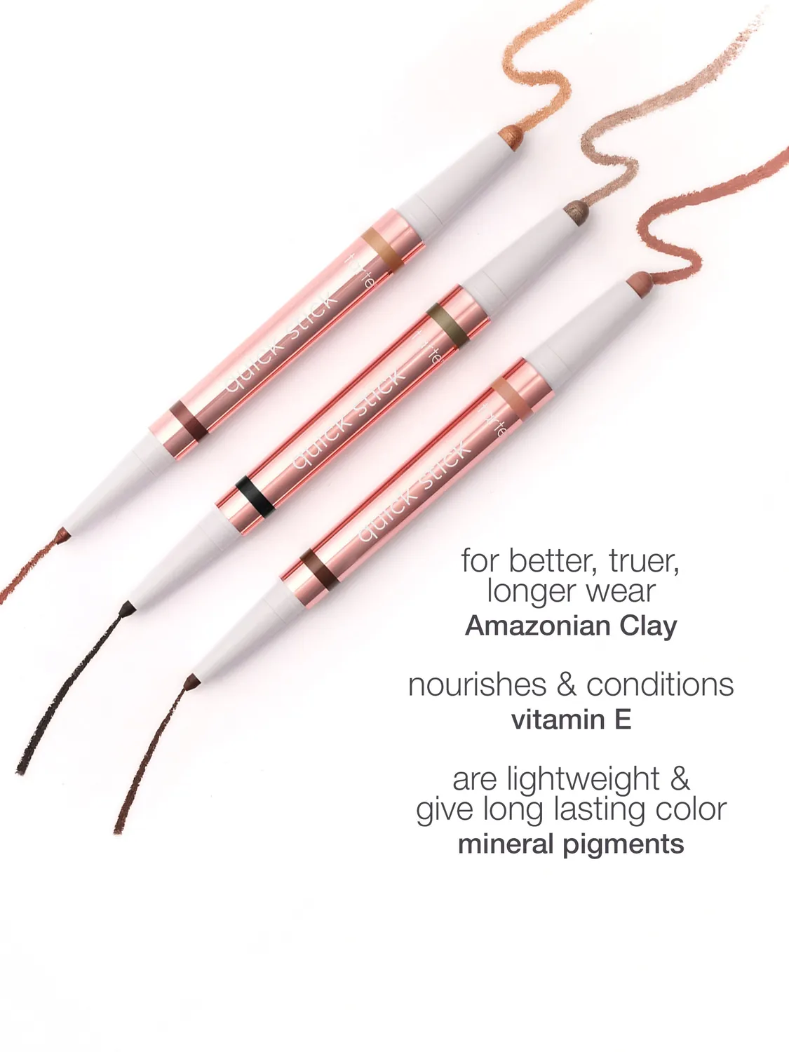 Tarte Quick Stick Double-Ended Shadow Liner Trio eyeliner bronze