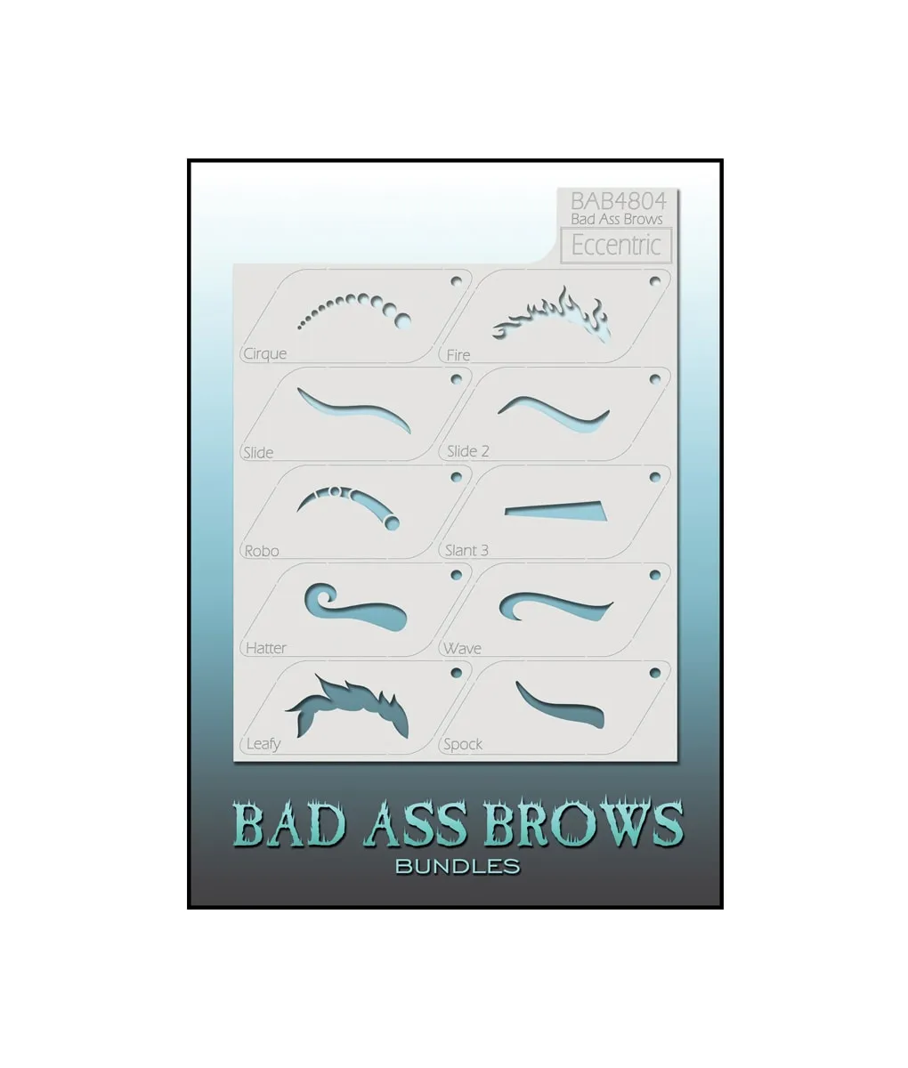 Graftobian Bad Ass Brow pochoirs sourcils 8 styles