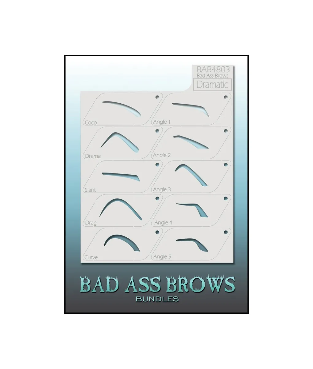 Graftobian Bad Ass Brow pochoirs sourcils 8 styles