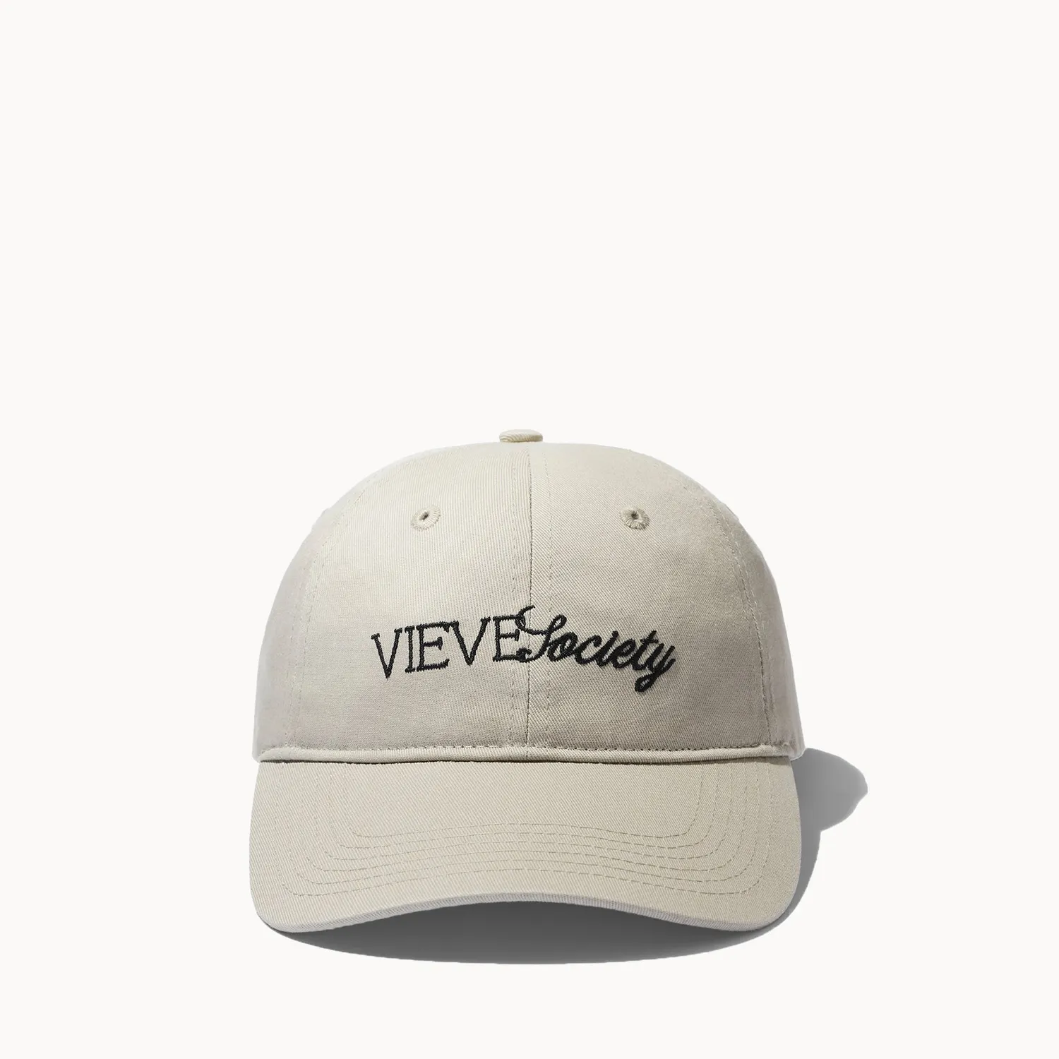 Vieve Society Cap casquette coton beige ajustable