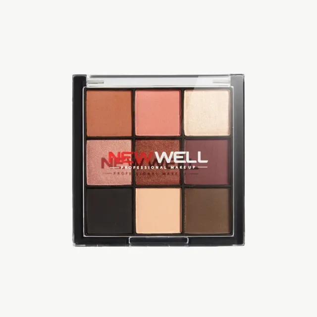 Newwell France Palette fards à paupières 9 couleurs N°03 tons chauds
