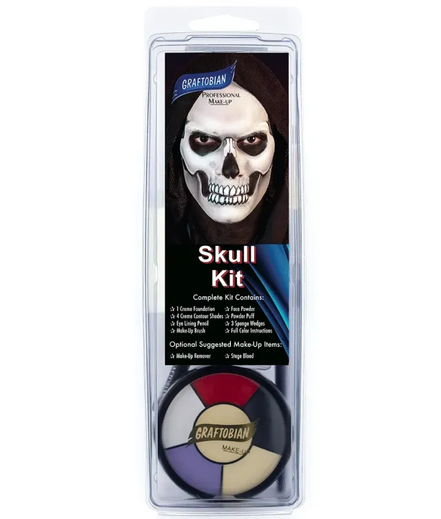 Graftobian Skull Makeup Kit maquillage tête de mort squelette
