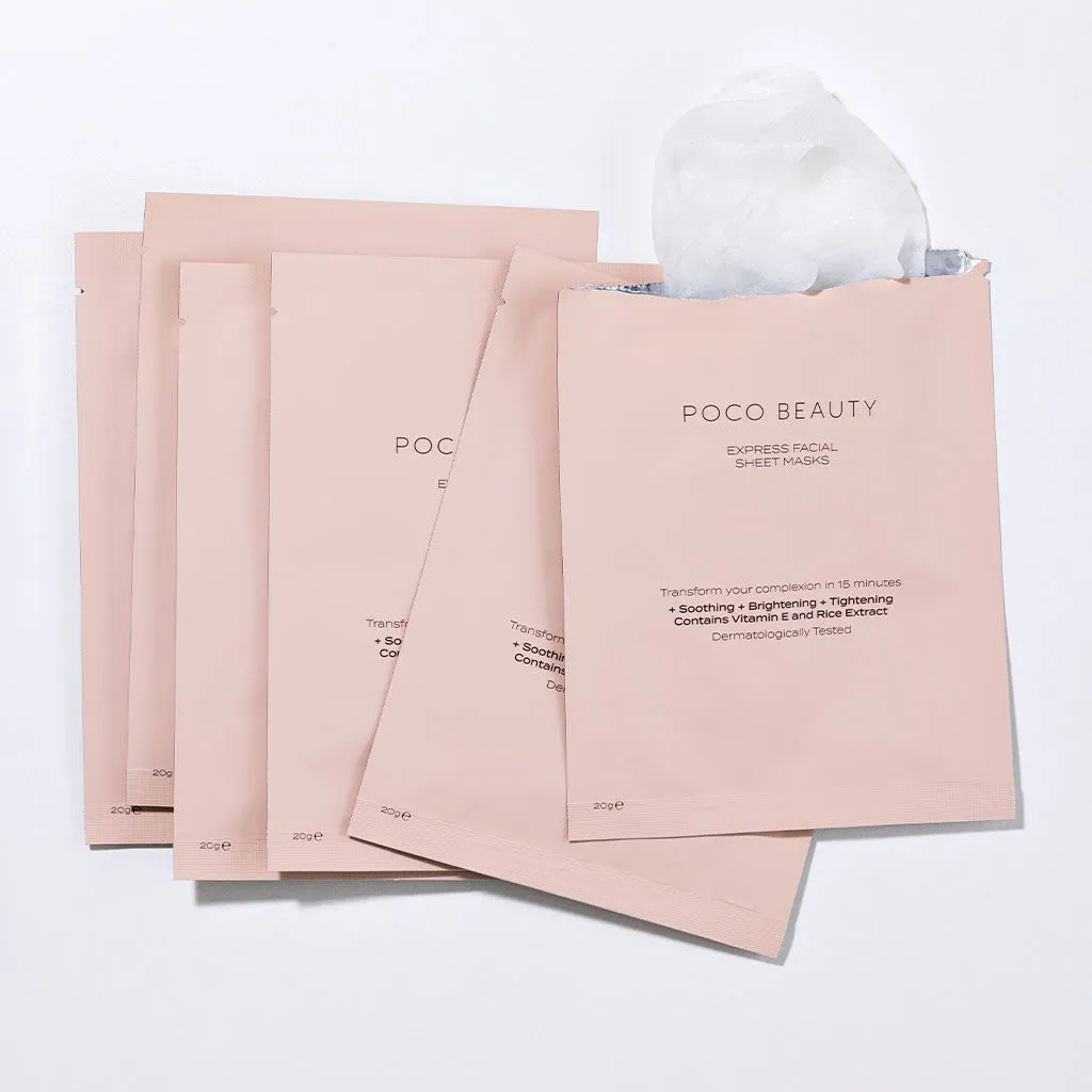 Poco Beauty Express masque visage tissu éclat vitamine E