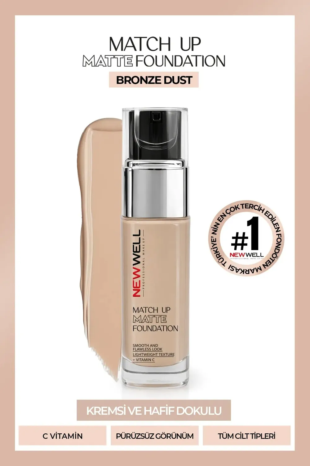 New Well Match Up Matte fond de teint Bronze Dust 02 34g