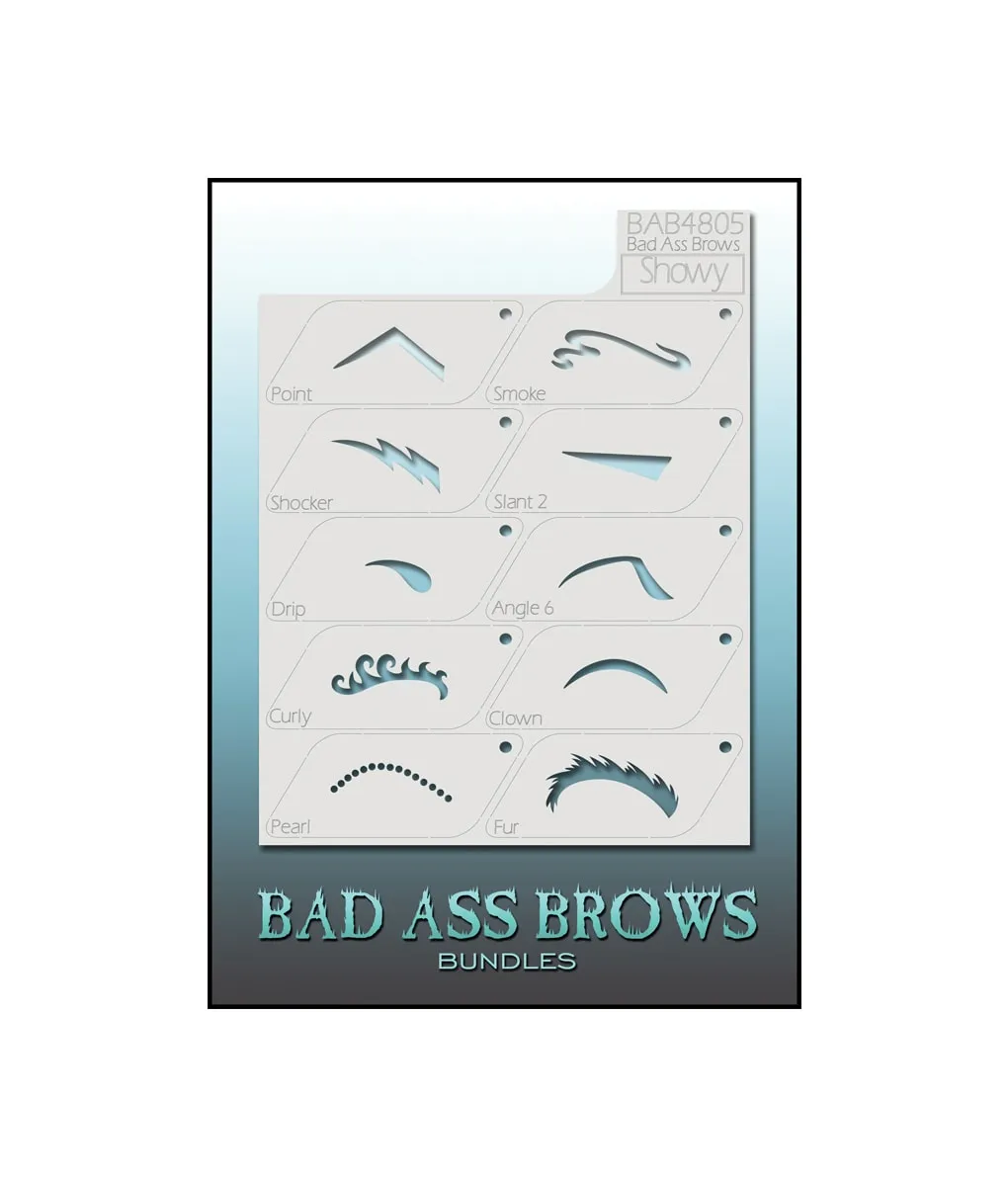Graftobian Bad Ass Brow pochoirs sourcils 8 styles